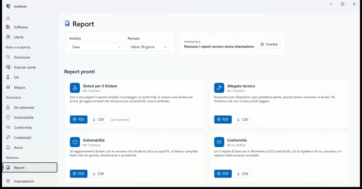 Übergabefertige Berichte als PDF und CSV