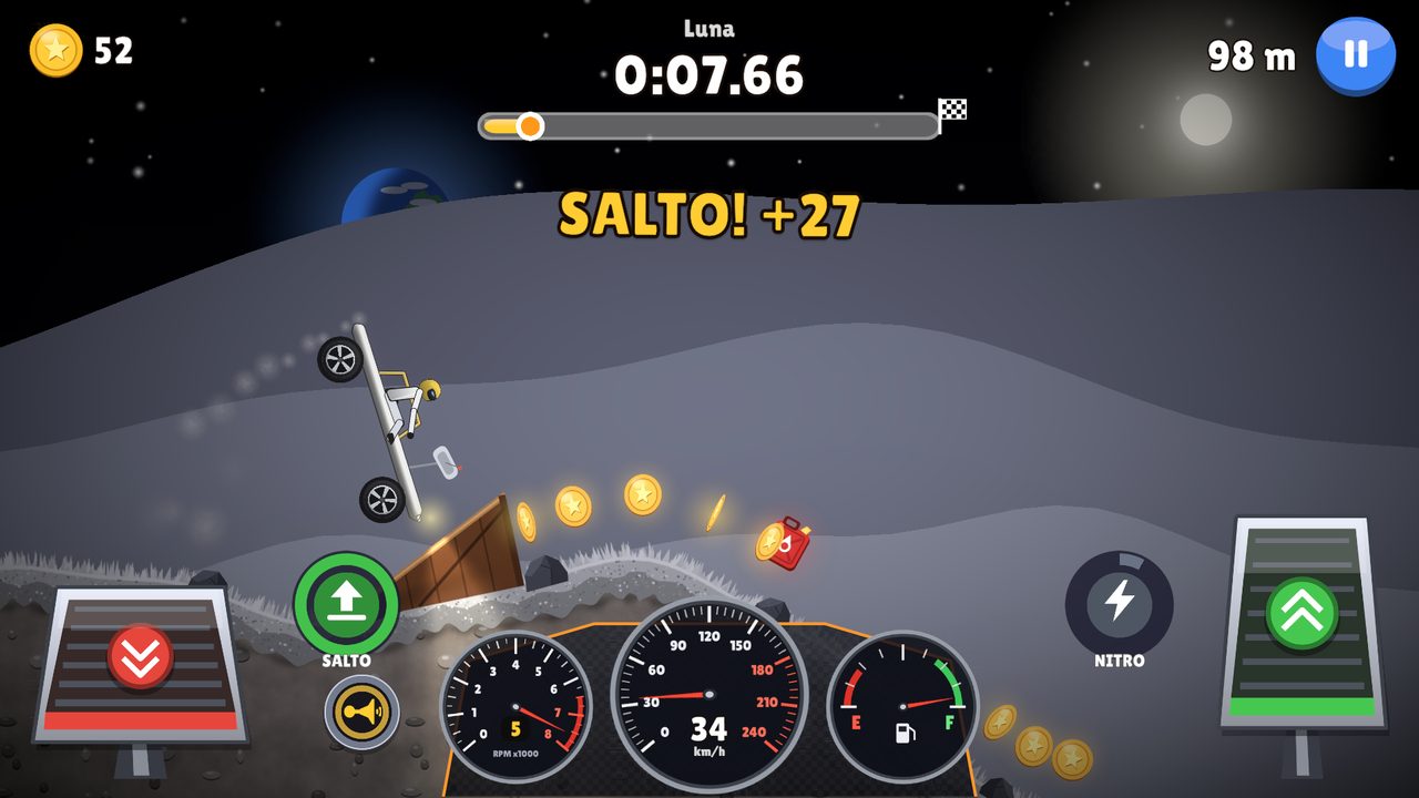 Sulla Luna la gravità è ridotta e i salti durano di più