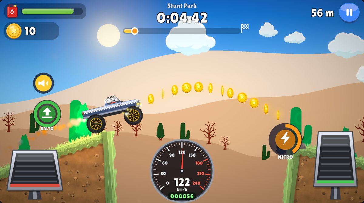 Stunt Park: ramps, gaps and elevated bridges
